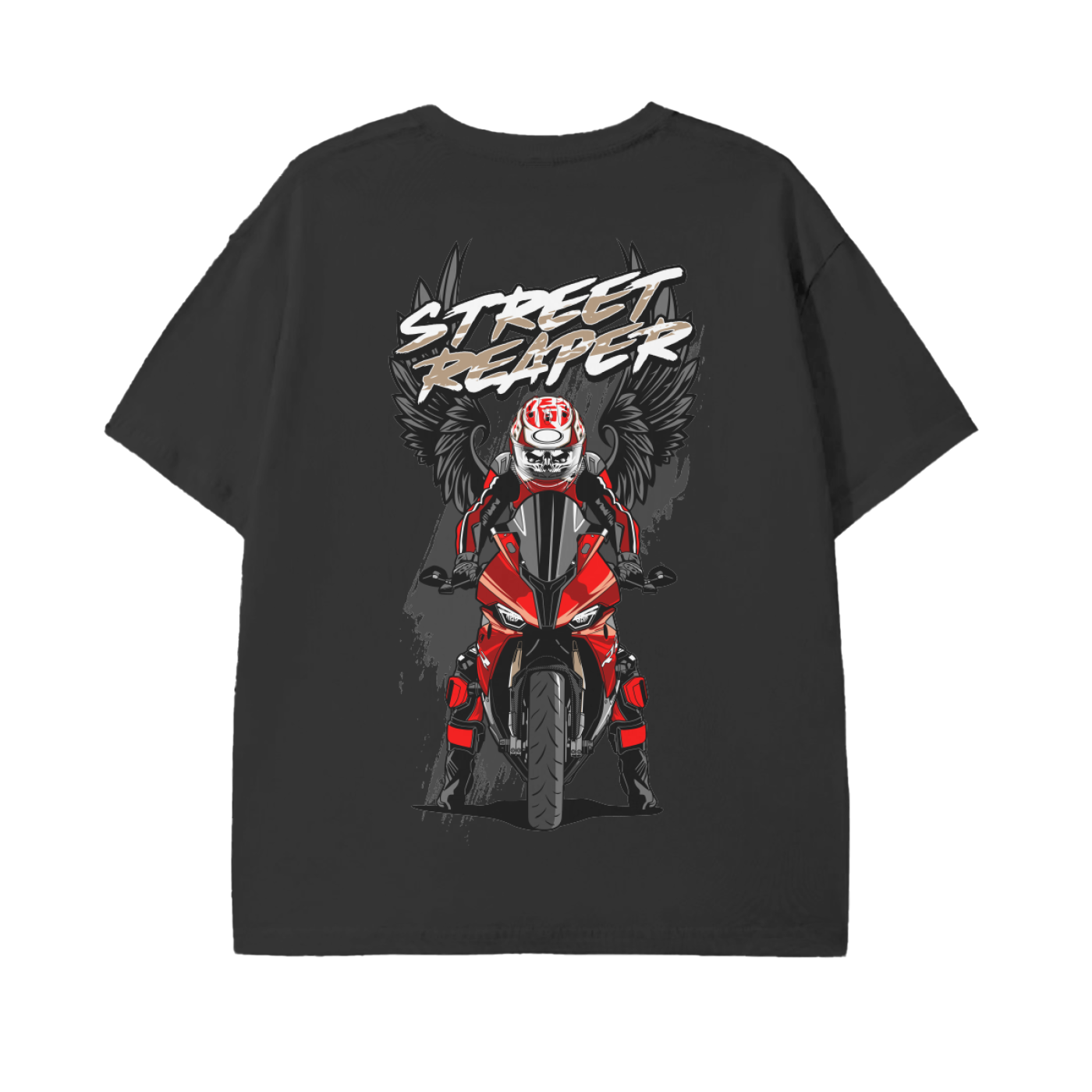 BMW S1000RR StreetReaperT-Shirt – Basic Biker Streetwear | 100% Cotton | Regular Fit