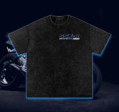 Suzuki GSX-R 1000 T-Shirt – PREMIUM Biker Streetwear | 100% Cotton | Acid Washed