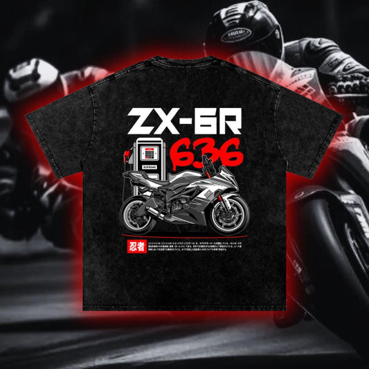 Suzuki GSX-R 1000 T-Shirt – PREMIUM Biker Streetwear | 100% Cotton | Acid Washed