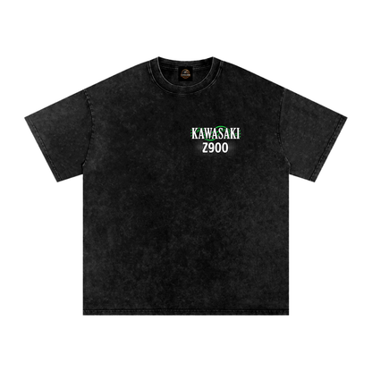 Kawasaki Z900 T-Shirt – PREMIUM Biker Streetwear | 100% Cotton | Acid Washed