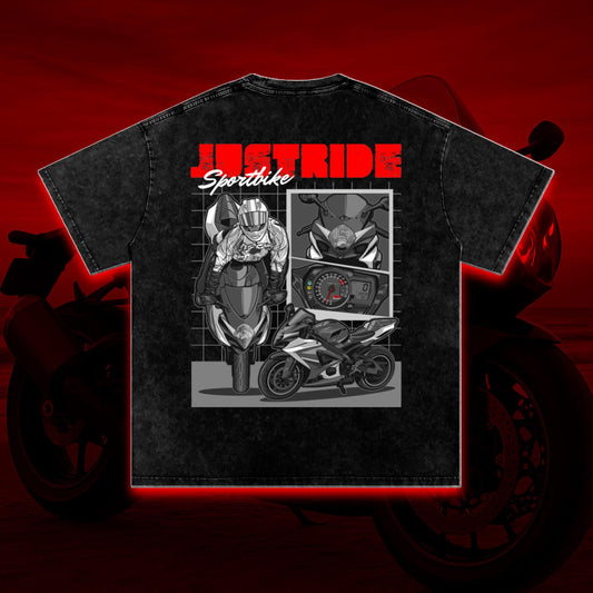 Suzuki GSX1000 Washed Premium T Shirt Mockup