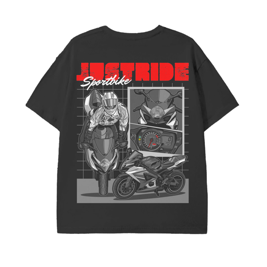 Just Ride Suzuki T-Shirt – Basic Biker Streetwear | 100% Cotton | Regular Fit