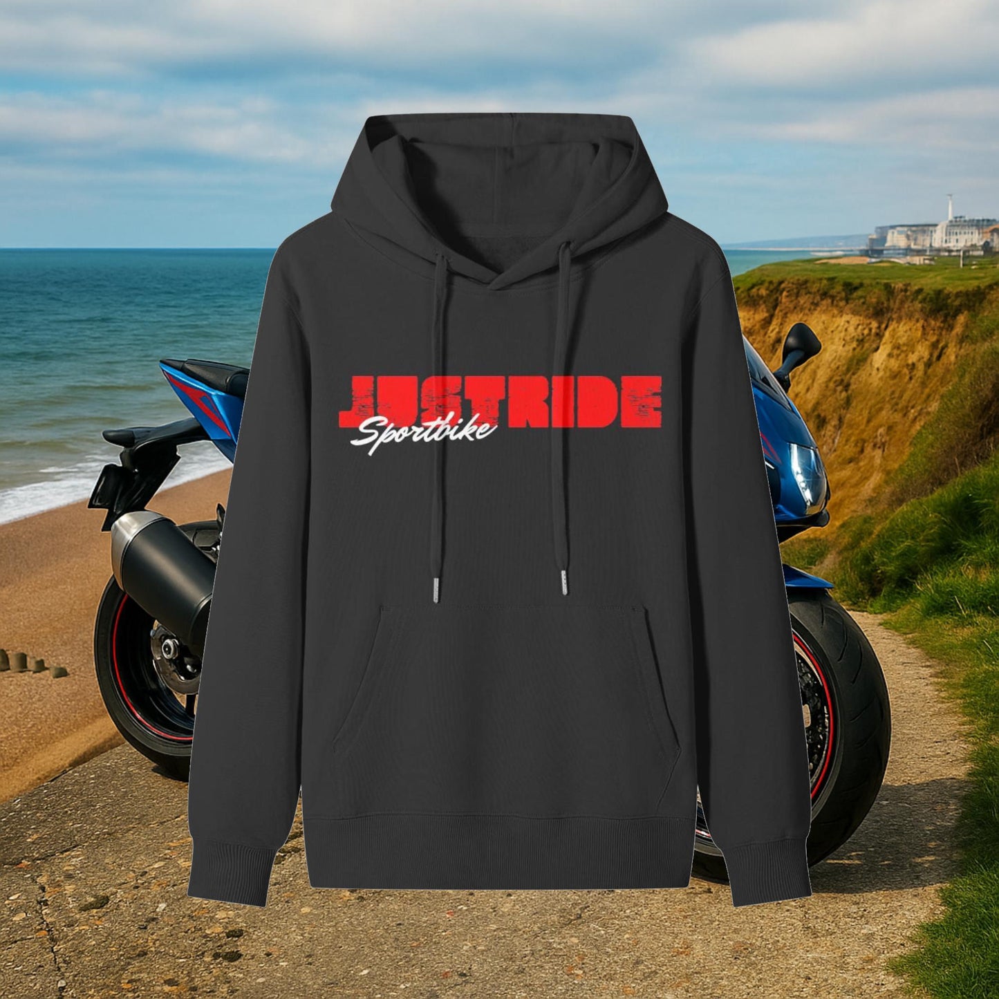 Suzuki GSX 1000 JUSTRIDE Motorcycle Hoodie Motorcycle Fan Biker Pullover Car Guy Gift Suzuki Hoodie Streetwear Motorbike Motorcycle Clothing